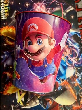 Super Mario Galaxy Popcorn Bucket Tin  Authentic Theater Exclusive In Hand New